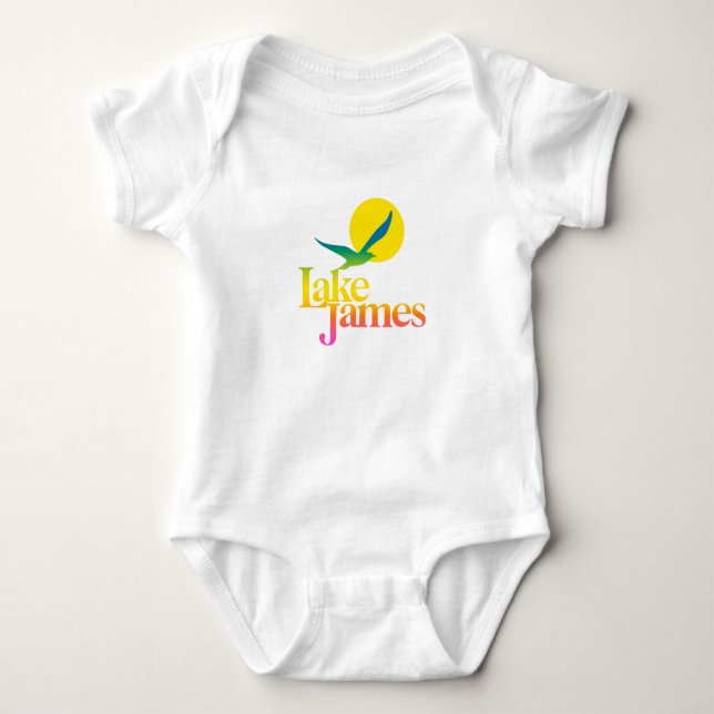 Lake James Retro Vibes Onese Baby Bodysuit (Front)