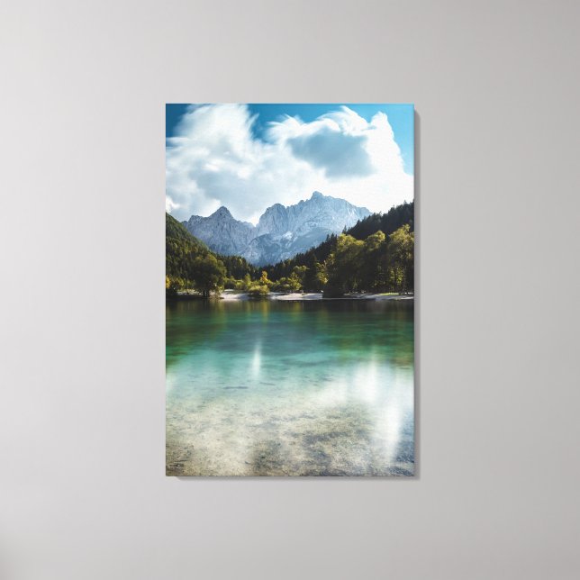 Lake Jasna in Kranjska Gora, Slovenia Canvas Print (Front)