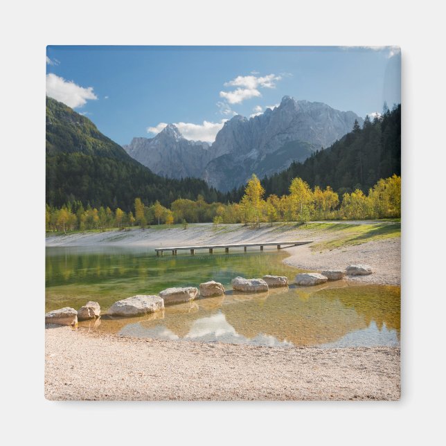 Lake Jasna in the Slovenian Alps in fall Magnet (Front)