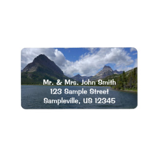 Lake Josephine at Glacier National Park Label