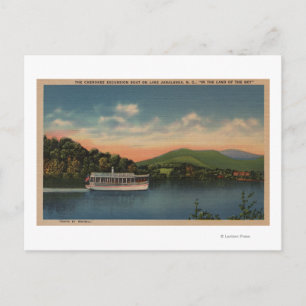 Lake Junaluska, NC - View of Cherokee Boat Postcard