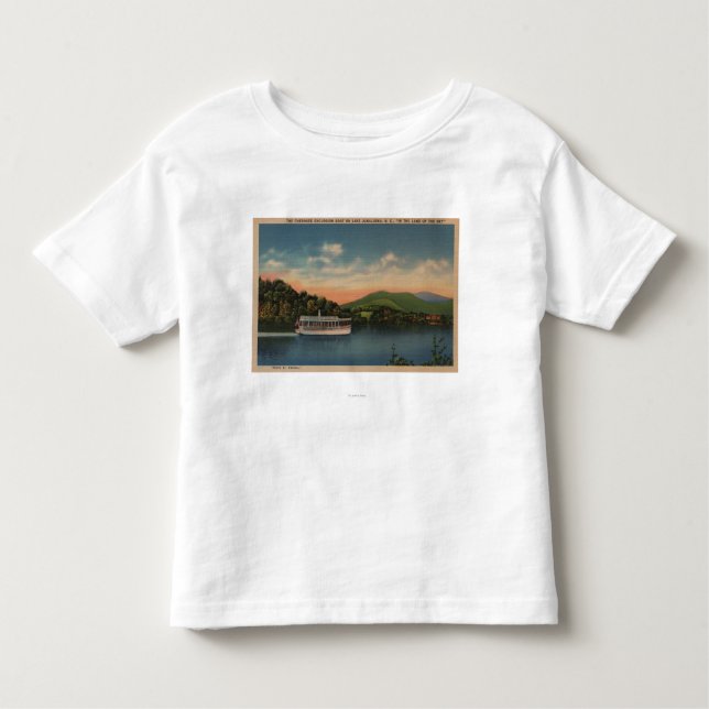 Lake Junaluska, NC - View of Cherokee Boat Toddler T-Shirt (Front)