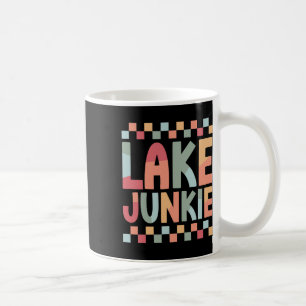 Lake Junkie Boating Vacation Art For Men Women Fun Coffee Mug