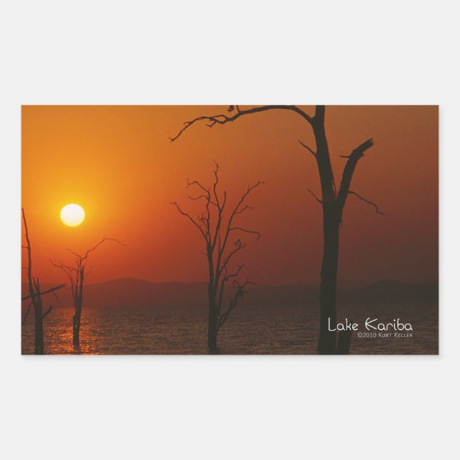 Lake Kariba Rectangular Sticker (Front)
