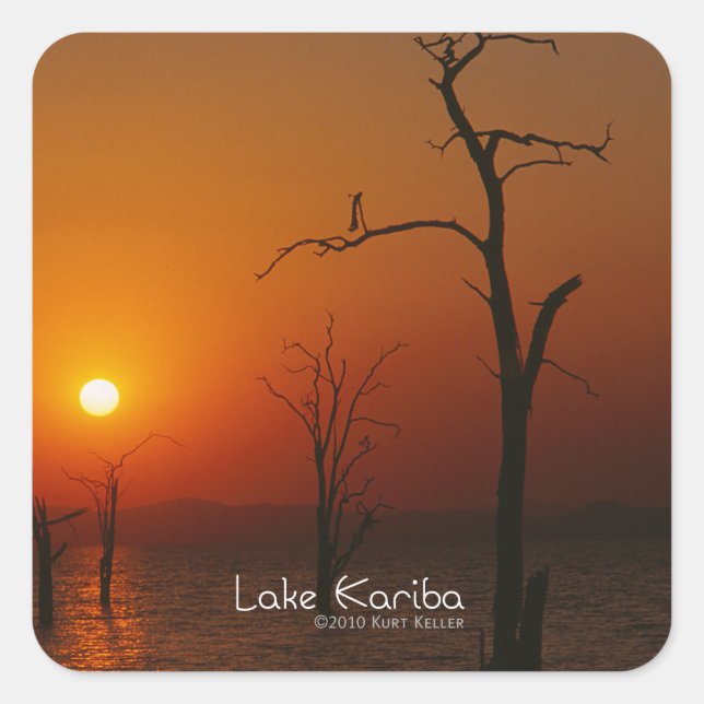 Lake Kariba Square Sticker (Front)