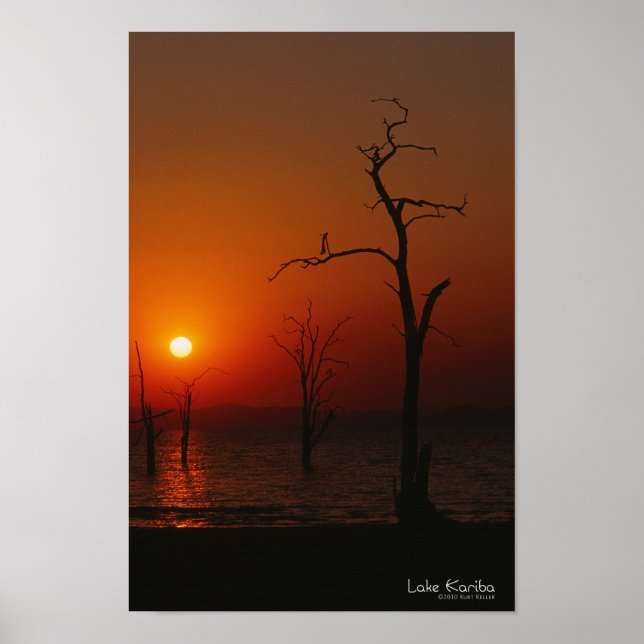 Lake Kariba Sunset Poster (Front)