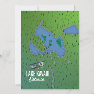 Lake Kavadi Estonia map
