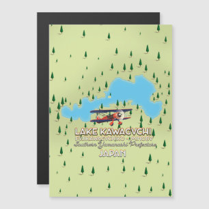 Lake Kawaguchi Fujikawaguchiko & Minobu Japan map
