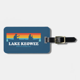 Lake Keowee South Carolina Canoe Luggage Tag