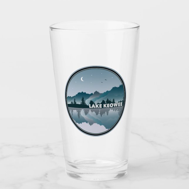 Lake Keowee South Carolina Reflection Glass (Front)