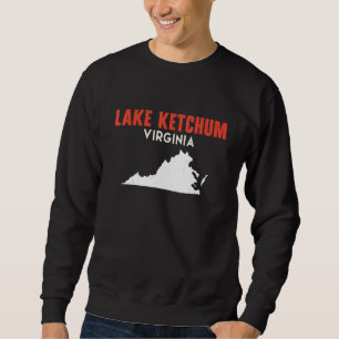 Lake Ketchum Washington USA State America Travel W Sweatshirt