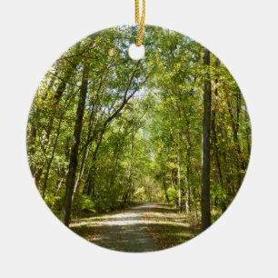 Lake Kittamaquandi Trail in Columbia Maryland Ceramic Tree Decoration