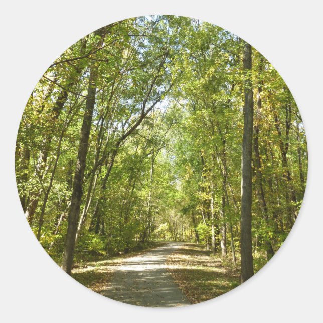 Lake Kittamaquandi Trail in Columbia Maryland Classic Round Sticker (Front)