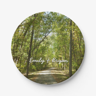Lake Kittamaquandi Trail in Columbia Maryland Paper Plate