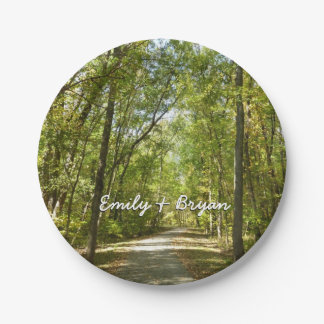Lake Kittamaquandi Trail in Columbia Maryland Paper Plate