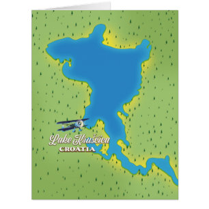Lake Krušćica Croatia map