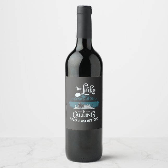 Lake - Lake is calling Wine Label (Front)