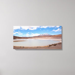 Lake landscape on the Altiplano canvas Print