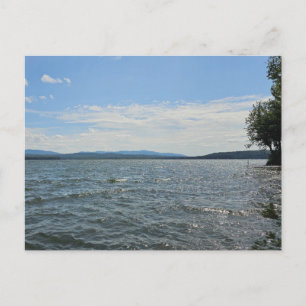 Lake landscape postcard