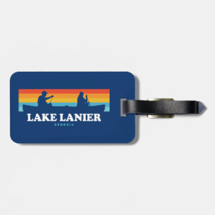 Lake Lanier Georgia Canoe Luggage Tag