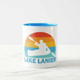 Lake Lanier Georgia Kayak Two-Tone Coffee Mug