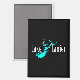 Lake Lanier Georgia Lake Map Boating and Fishing Magnet