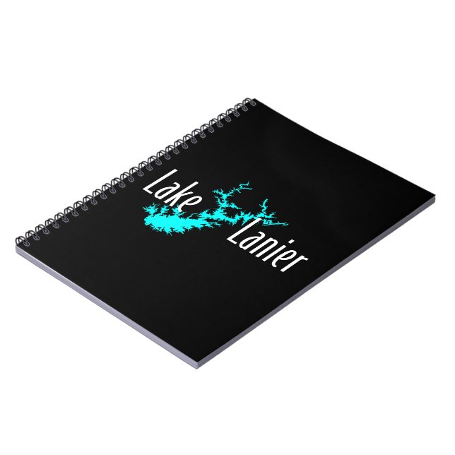 Lake Lanier Georgia Lake Map Boating and Fishing Notebook (Left Side)
