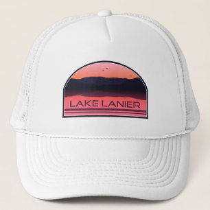 Lake Lanier Georgia Red Sunrise Trucker Hat