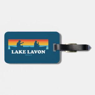 Lake Lavon Texas Canoe Luggage Tag