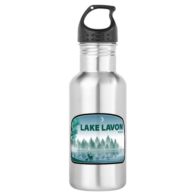 Lake Lavon Texas Deer 532 Ml Water Bottle (Front)