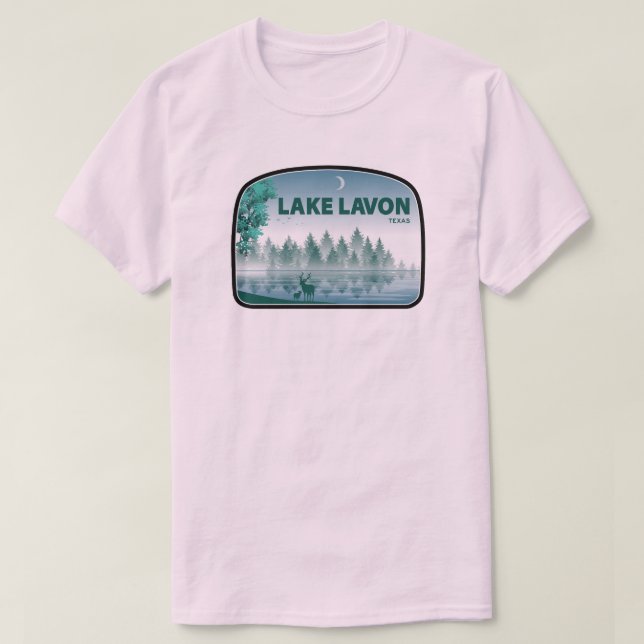Lake Lavon Texas Deer T-Shirt (Design Front)
