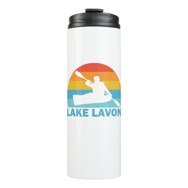 Lake Lavon Texas Kayak Thermal Tumbler (Front)