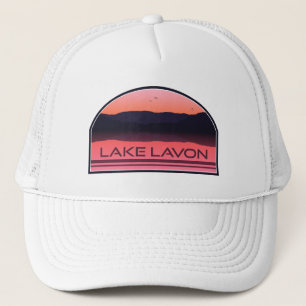 Lake Lavon Texas Red Sunrise Trucker Hat