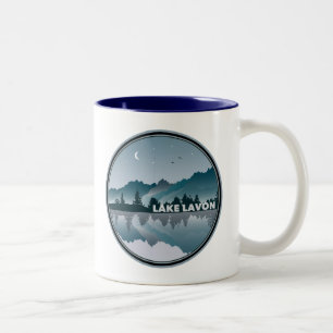 Lake Lavon Texas Reflection Two-Tone Coffee Mug