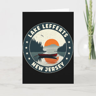 Lake Lefferts New Jersey Sunset T Shirt Card