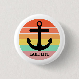 LAKE LIFE   3 CM ROUND BADGE