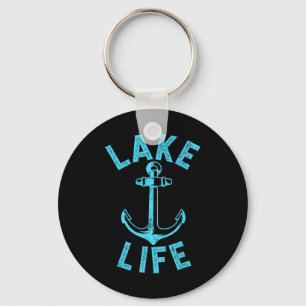 Lake Life Boating Fishing Kayaking Sailing Captain Key Ring