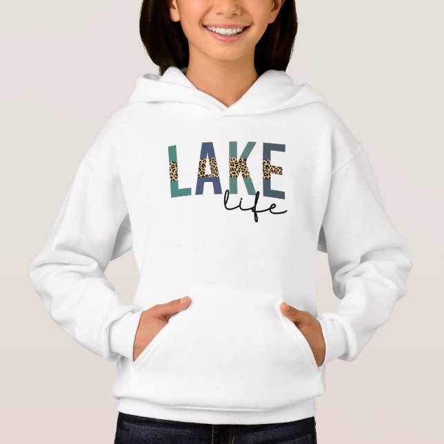 Lake Life Cheetah Print Typography (Front)