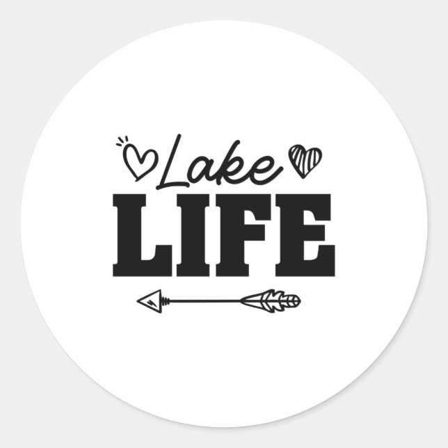 LAKE LIFE CLASSIC ROUND STICKER (Front)