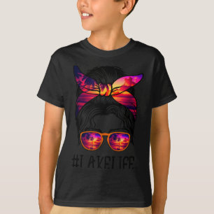 Lake Life Hair Girl Retro Lake Summer T-Shirt