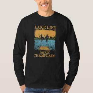 Lake Life Lake Champlain Swimming New York Swimmer T-Shirt