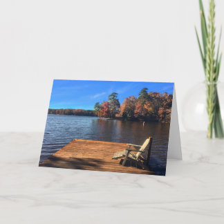 Lake Life on the dock Card
