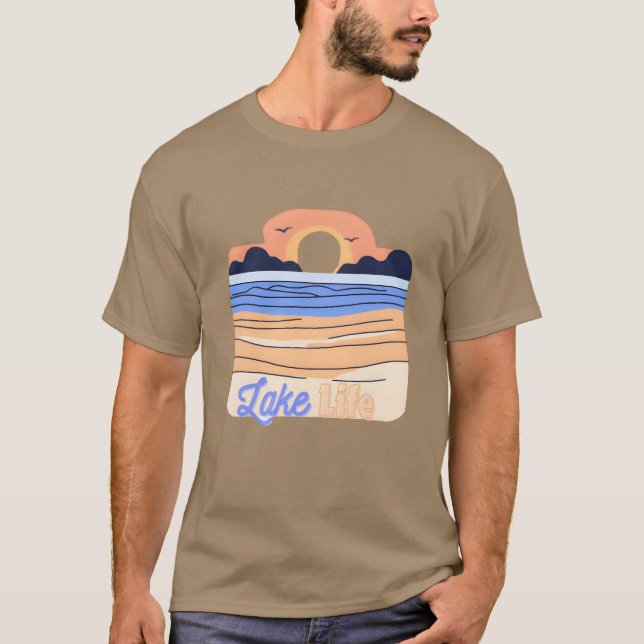 Lake Life retro T-Shirt (Front)