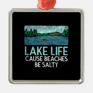 Lake Life Salty Beaches Metal Tree Decoration