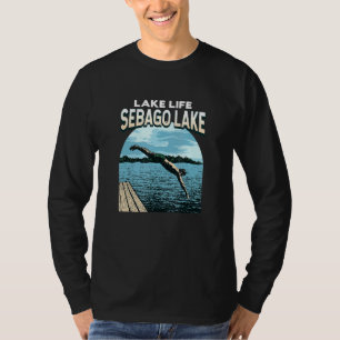 Lake Life Sebago Lake Swimming Maine Swimmer Swim T-Shirt
