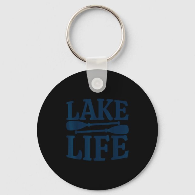 Lake life summer vacation  key ring (Front)