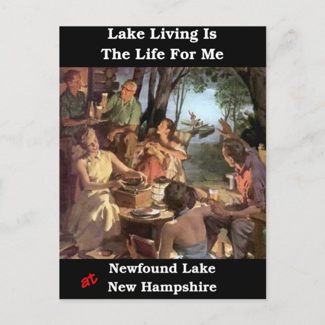 Lake Living Is the Life For Me Postcard (Front)