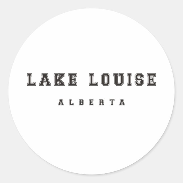 Lake Louise Alberta Canada Classic Round Sticker (Front)