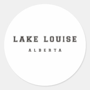 Lake Louise Alberta Canada Classic Round Sticker