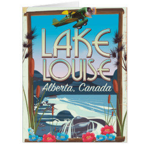 Lake Louise, Alberta Canada travel poster